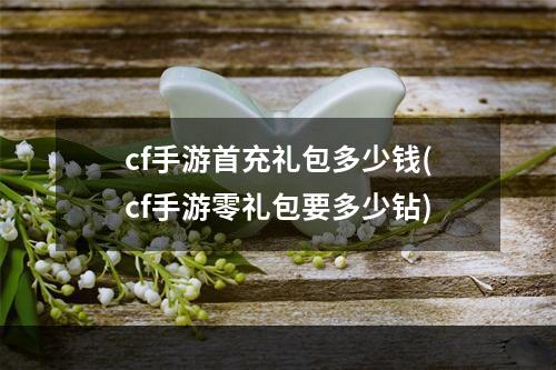 cf手游首充礼包多少钱(cf手游零礼包要多少钻)