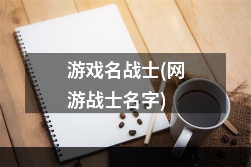 游戏名战士(网游战士名字)