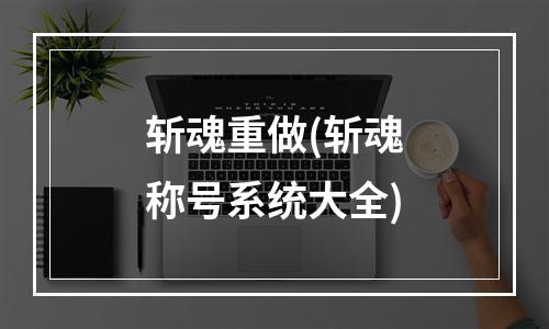 斩魂重做(斩魂称号系统大全)