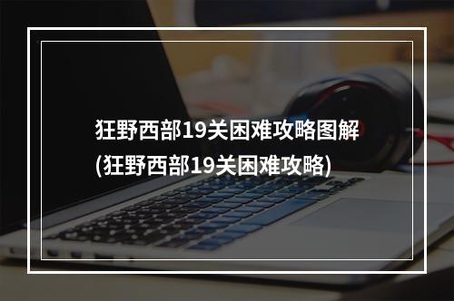 狂野西部19关困难攻略图解(狂野西部19关困难攻略)