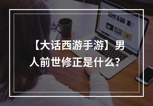 【大话西游手游】男人前世修正是什么？