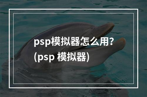 psp模拟器怎么用？(psp 模拟器)