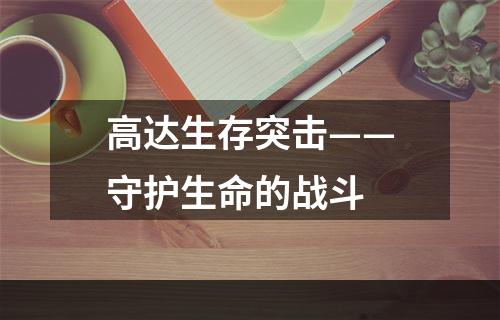 高达生存突击——守护生命的战斗