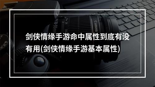 剑侠情缘手游命中属性到底有没有用(剑侠情缘手游基本属性)