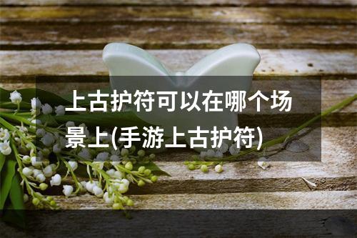 上古护符可以在哪个场景上(手游上古护符)