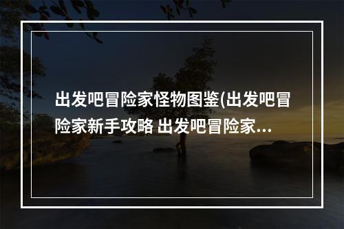 出发吧冒险家怪物图鉴(出发吧冒险家新手攻略 出发吧冒险家新手怎么玩)