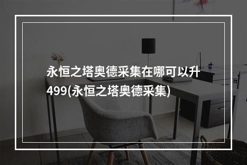 永恒之塔奥德采集在哪可以升499(永恒之塔奥德采集)