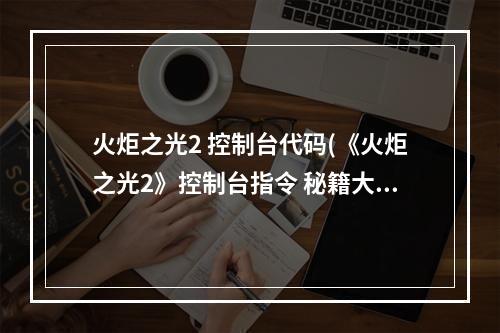 火炬之光2 控制台代码(《火炬之光2》控制台指令 秘籍大全 其他)