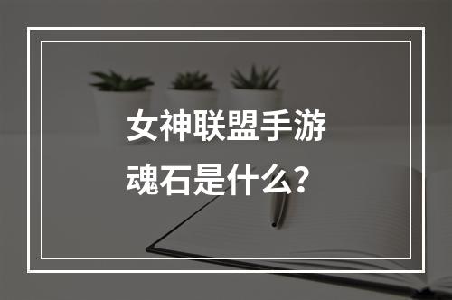 女神联盟手游魂石是什么？