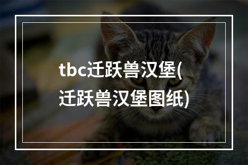 tbc迁跃兽汉堡(迁跃兽汉堡图纸)