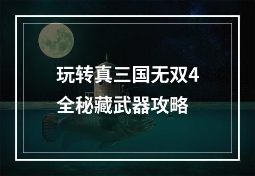 玩转真三国无双4全秘藏武器攻略