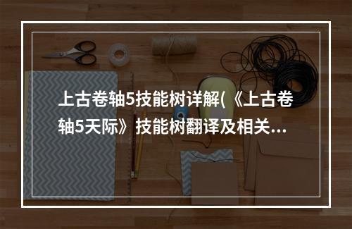 上古卷轴5技能树详解(《上古卷轴5天际》技能树翻译及相关游戏系统说明 魔法系)