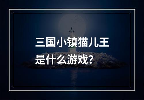 三国小镇猫儿王是什么游戏？