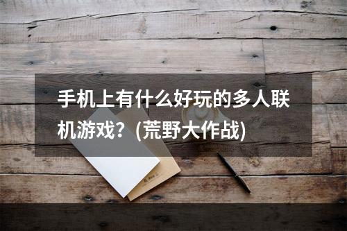 手机上有什么好玩的多人联机游戏？(荒野大作战)