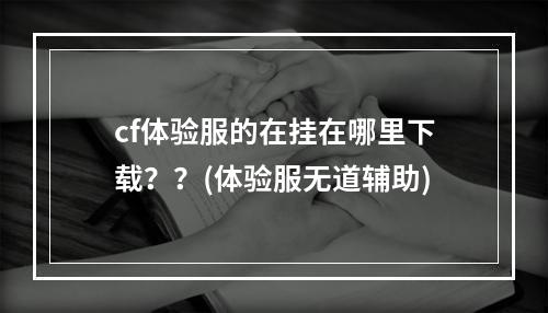 cf体验服的在挂在哪里下载？？(体验服无道辅助)