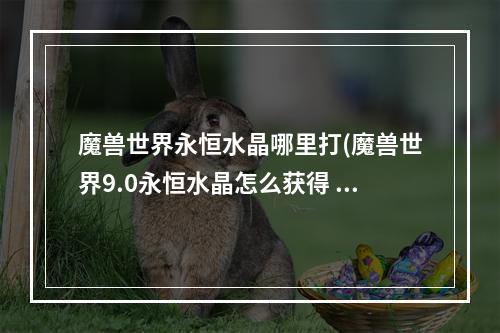 魔兽世界永恒水晶哪里打(魔兽世界9.0永恒水晶怎么获得 暗影国度永恒水晶获得)