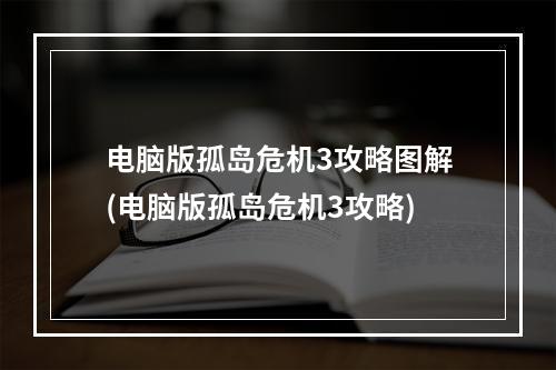 电脑版孤岛危机3攻略图解(电脑版孤岛危机3攻略)