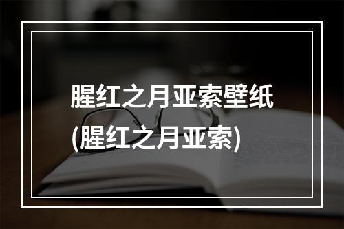 腥红之月亚索壁纸(腥红之月亚索)