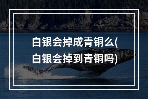 白银会掉成青铜么(白银会掉到青铜吗)