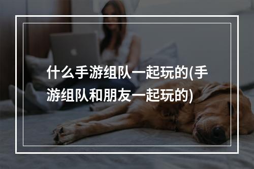 什么手游组队一起玩的(手游组队和朋友一起玩的)