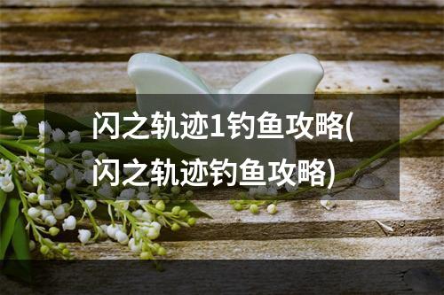 闪之轨迹1钓鱼攻略(闪之轨迹钓鱼攻略)