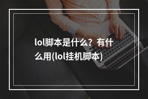 lol脚本是什么？有什么用(lol挂机脚本)