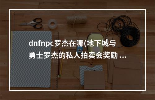 dnfnpc罗杰在哪(地下城与勇士罗杰的私人拍卖会奖励 地下城与勇士罗杰)