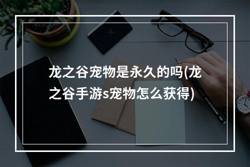 龙之谷宠物是永久的吗(龙之谷手游s宠物怎么获得)