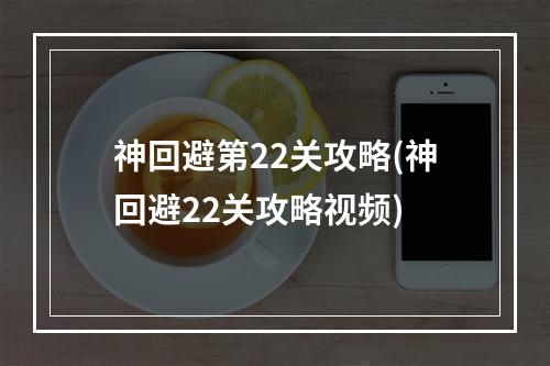 神回避第22关攻略(神回避22关攻略视频)