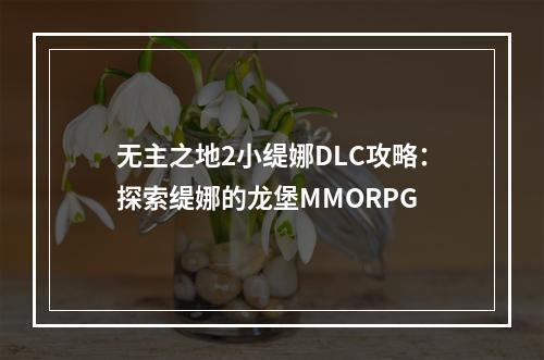 无主之地2小缇娜DLC攻略：探索缇娜的龙堡MMORPG