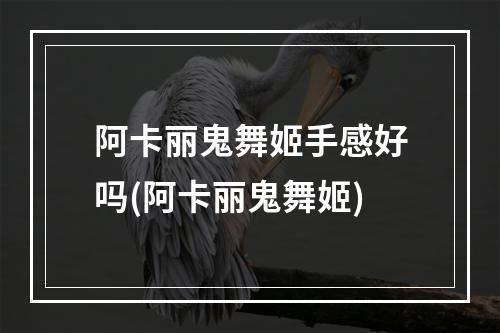 阿卡丽鬼舞姬手感好吗(阿卡丽鬼舞姬)