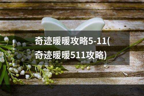 奇迹暖暖攻略5-11(奇迹暖暖511攻略)