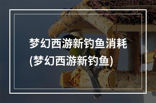 梦幻西游新钓鱼消耗(梦幻西游新钓鱼)