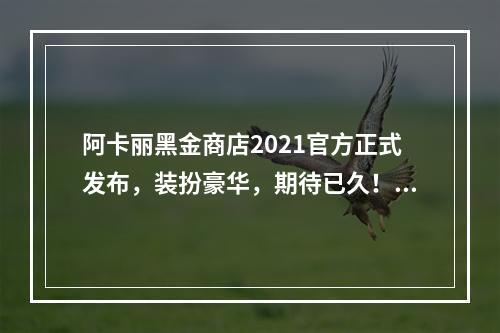 阿卡丽黑金商店2021官方正式发布，装扮豪华，期待已久！(黑金之夜阿卡丽商店更新，多项福利惊喜悉数呈现！)