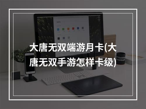 大唐无双端游月卡(大唐无双手游怎样卡级)