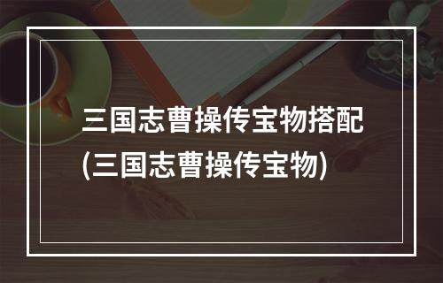 三国志曹操传宝物搭配(三国志曹操传宝物)