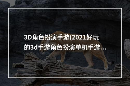 3D角色扮演手游(2021好玩的3d手游角色扮演单机手游 好玩的3d手游角色扮演)