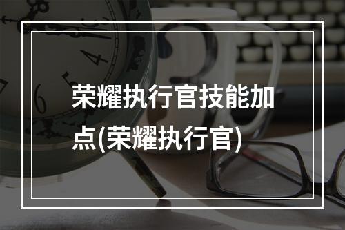 荣耀执行官技能加点(荣耀执行官)