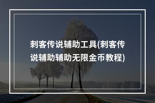 刺客传说辅助工具(刺客传说辅助辅助无限金币教程)