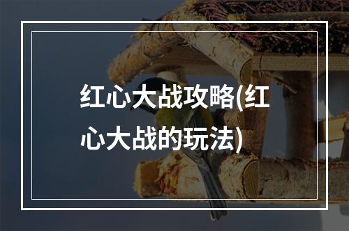 红心大战攻略(红心大战的玩法)