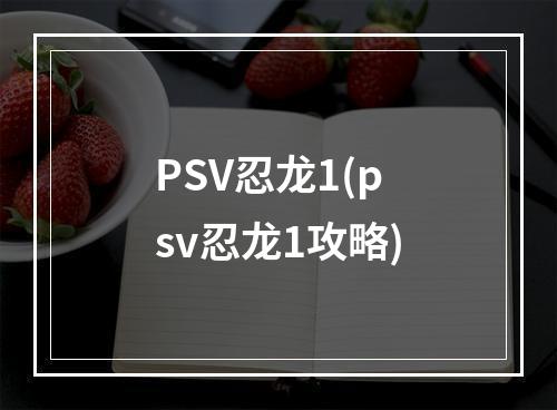 PSV忍龙1(psv忍龙1攻略)