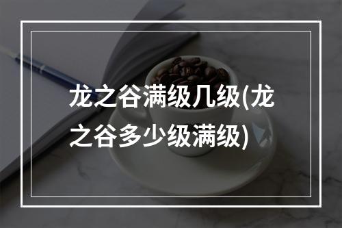 龙之谷满级几级(龙之谷多少级满级)