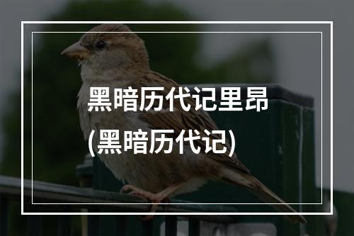 黑暗历代记里昂(黑暗历代记)