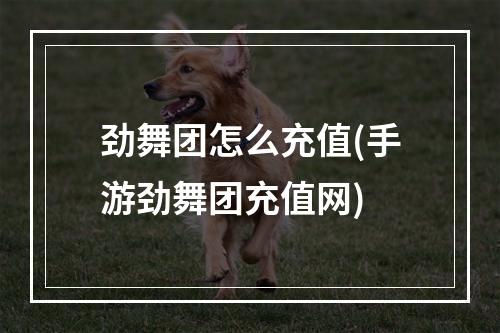 劲舞团怎么充值(手游劲舞团充值网)