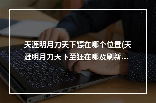 天涯明月刀天下镖在哪个位置(天涯明月刀天下至狂在哪及刷新时间分享)