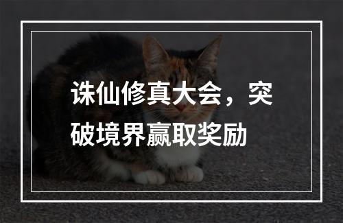 诛仙修真大会，突破境界赢取奖励