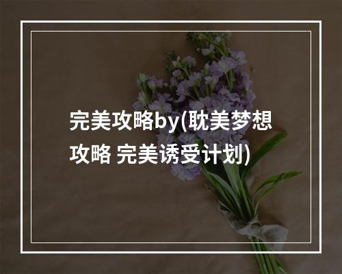 完美攻略by(耽美梦想攻略 完美诱受计划)