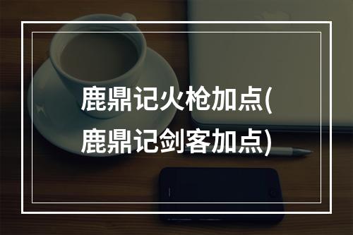 鹿鼎记火枪加点(鹿鼎记剑客加点)