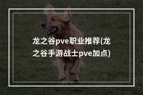 龙之谷pve职业推荐(龙之谷手游战士pve加点)