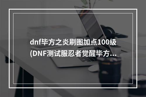 dnf毕方之炎刷图加点100级(DNF测试服忍者觉醒毕方之炎加点攻略指引)